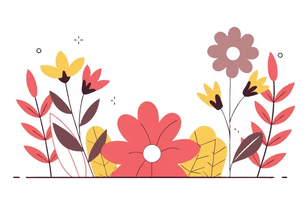 Renk yapraklarındaki boşluklardan oluşan çiçekler merkezin etrafındaki açık şekillerdir.