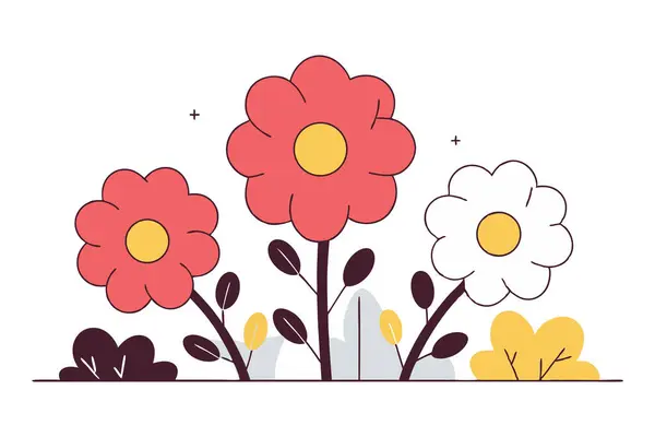 Kalın, yumuşak, yuvarlak, kadife gibi görünen ama düz vektör tarzında.