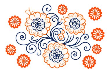 Karanfil stili kıvrımlar kümelenmiş bulut parçaları gibi içe doğru kıvrılır.