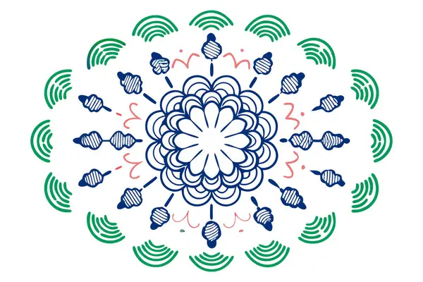 Bulutlu yapraklar ses dalgaları ya da sonar gibi halka darbeleriyle sıralanmış.