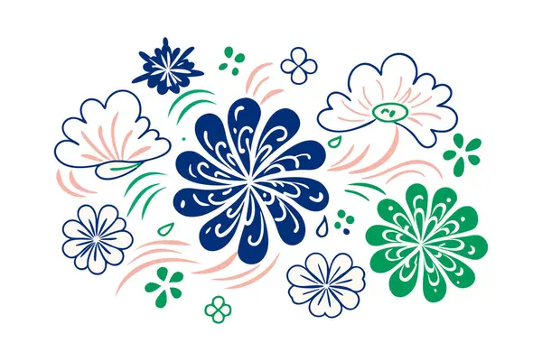 Bulut gibi görünen çiçek yaprakları ya da kıvrımlı kenarlı mürekkep lekeleri.