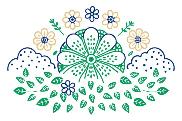 Merkezinde noktalı polen gradyanı olan yarım daire bulut yaprakları