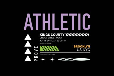 Yaratıcı sokak giyimi konsept vektör grafik tasarımı