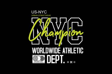 Estetik sokak giyimi vektör grafik tasarımı