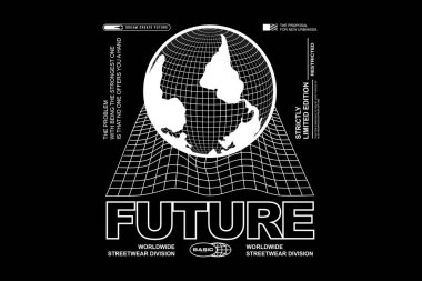 Sokak giyimi Estetik Vektör Grafik Tasarımı