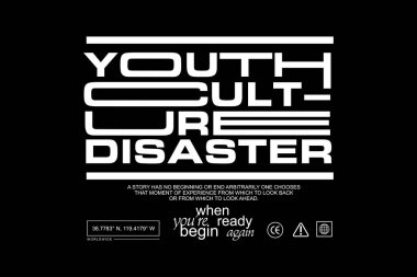 Modern estetik sokak giyimi grafik tişört tasarımı