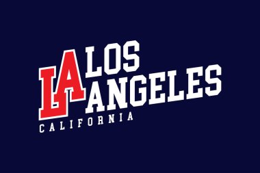 Los Angeles tipografisi, gömlek tasarımı.