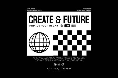 sokak giyimi konsept vektör grafik tasarımı