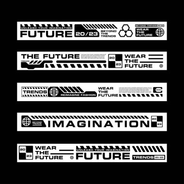 Fütürist grafik tee-element tasarımı sokak giyimi