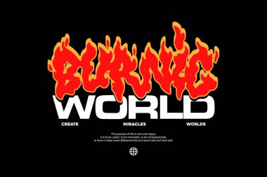 Sokak giyimi tipografisi estetik tırnak içinde grafik tee tasarımı şablonları