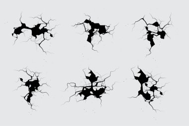 Soyut kırık yüzey çatlak element tasarımını ayarla