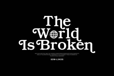 Sokak giyimi tipografisi tişört tasarımı fikirlerinden alıntılar yapıyor