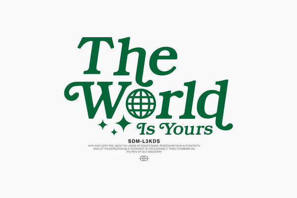 эстетические цитаты Urban Streetwear графический дизайн векторный шаблон файла печати