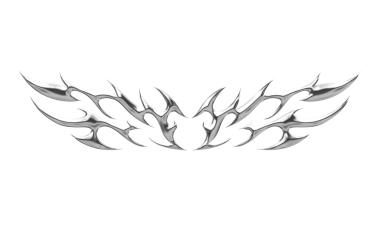 Soyut Neo Kabilesi Krom elementi şeffaf arkaplan