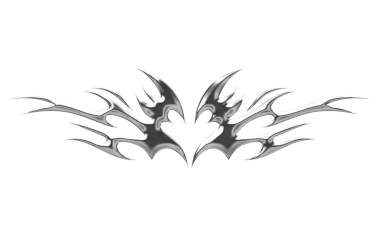 Soyut Neo Kabilesi Krom elementi şeffaf arkaplan