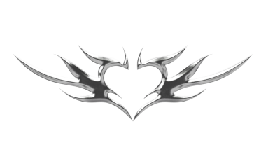 Soyut Neo Kabilesi Krom elementi şeffaf arkaplan