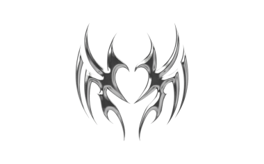 Soyut Neo Kabilesi Krom elementi şeffaf arkaplan