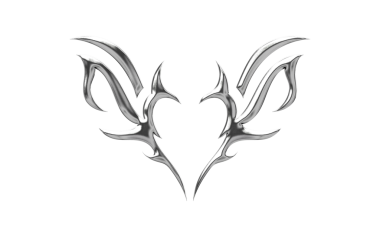 Soyut Neo Kabilesi Krom elementi şeffaf arkaplan