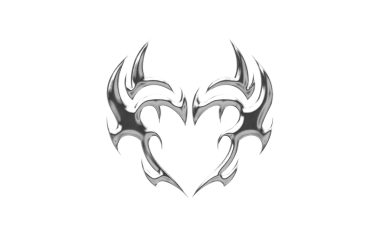 Soyut Neo Kabilesi Krom elementi şeffaf arkaplan