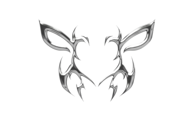 Soyut Neo Kabilesi Krom elementi şeffaf arkaplan