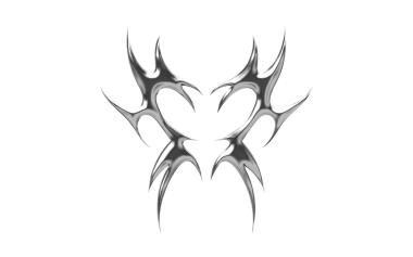 Soyut Neo Kabilesi Krom elementi şeffaf arkaplan