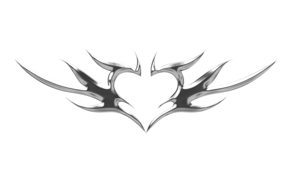 Soyut Neo Kabilesi Krom elementi şeffaf arkaplan