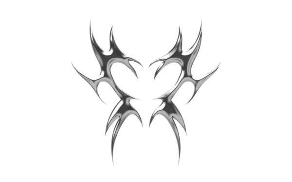 Soyut Neo Kabilesi Krom elementi şeffaf arkaplan