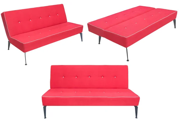 Folding sofa. Isolated from the background. In different angles. Interior element