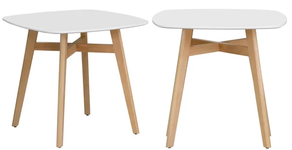 Table Moderne Élégante Élément Intérieur Isolé Arrière Plan Vue Sous — Photo