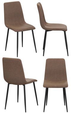 Ev ya da kafe için sandalye. İç mekan. Arka plandan izole edilmiş. Farklı açılardan.