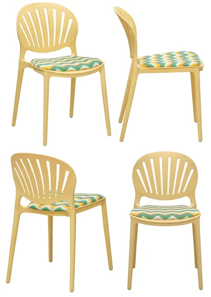 Designová Moderní Židle Pro Domácnost Nebo Kavárnu Izolované Pozadí Vnitřní — Stock fotografie
