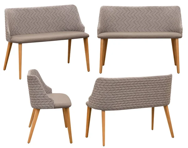 Sofa for office or home. Isolated from the background. In different angles. Interior element