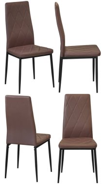 Ev ya da kafe için sandalye. İç mekan. Arka plandan izole edilmiş. Farklı açılardan.