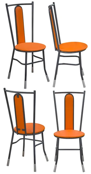 Židle Pro Domácnost Nebo Kavárnu Vnitřní Prvek Izolované Pozadí Různých — Stock fotografie