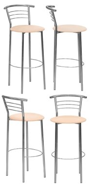 Bar taburesi. İç mekan. Arka plandan izole edilmiş. Farklı açılardan.