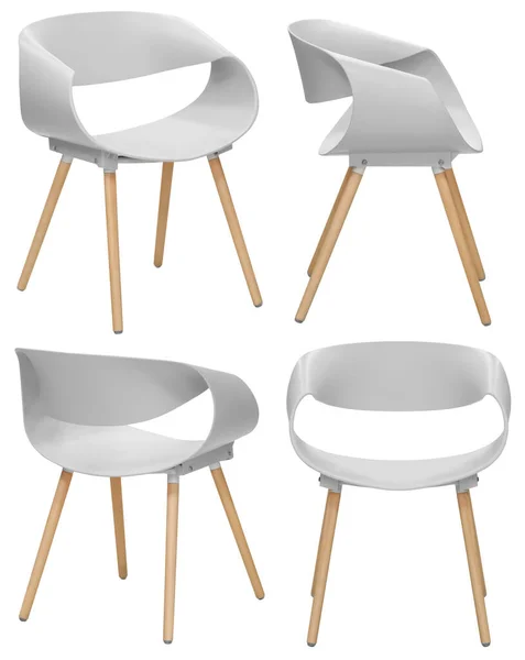 Designer Moderner Stuhl Für Hause Oder Café Isoliert Vom Hintergrund — Stockfoto