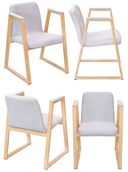 Židle Pro Domácnost Nebo Kavárnu Vnitřní Prvek Izolované Pozadí Různých — Stock fotografie