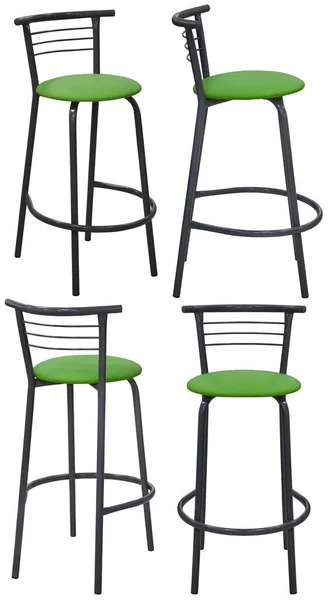Bar Stool Interior Element Isolated Background Different Angles — Stock Photo, Image