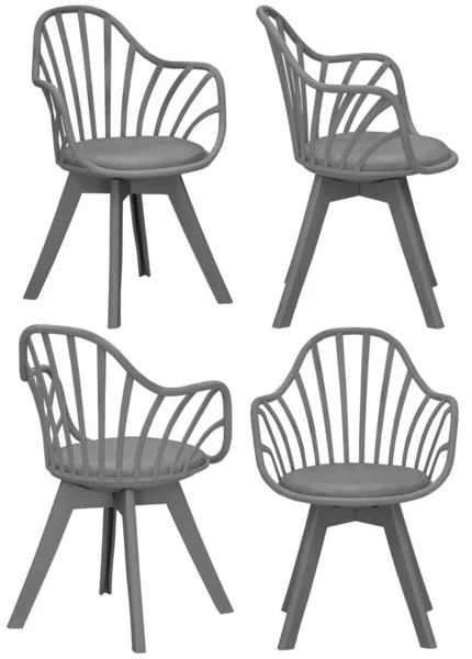 Designer Cadeira Moderna Para Casa Café Isolado Fundo Elemento Interior — Fotografia de Stock