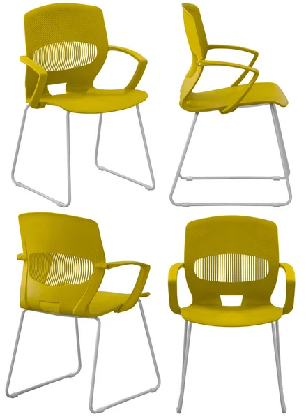 Chaise Design Moderne Pour Maison Café Isolé Arrière Plan Élément — Photo
