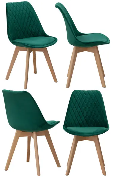 Cadeira Para Casa Café Elemento Interior Isolado Fundo Ângulos Diferentes — Fotografia de Stock