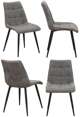 Ev ya da kafe için sandalye. İç mekan elementi. Arka plandan izole edilmiş. Farklı açılarla.