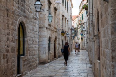 Dubrovnik, Hırvatistan, 15 Eylül 2023: Eski kentin manzarası