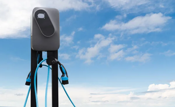Close Electric Charging Station — Stockfoto