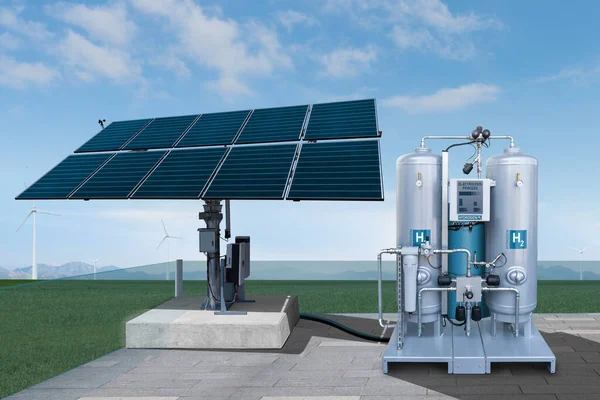 Hydrogen production from renewable energy sources. Green hydrogen concept