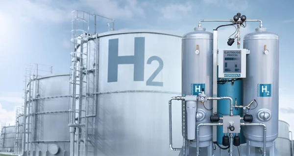 stock image Machine for the production of hydrogen by electrolysis