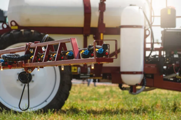 Machine Spraying Pesticides Herbicides Field High Quality Photo — Stock Photo, Image