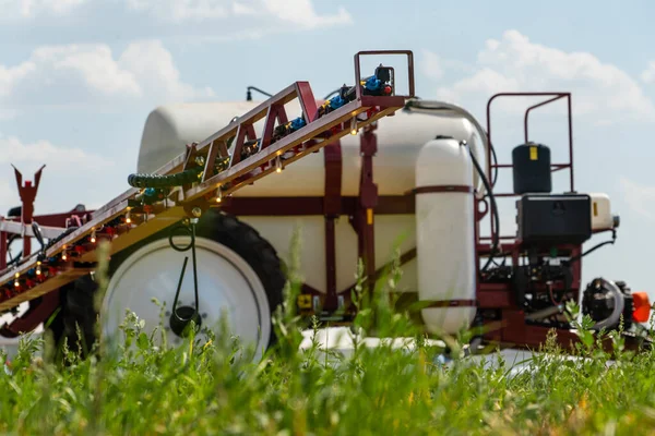 Máquina Para Pulverizar Pesticidas Herbicidas Campo Foto Alta Qualidade — Fotografia de Stock