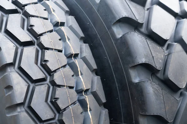 Close Tractor Tire Tread High Quality Photo — Stock Photo, Image
