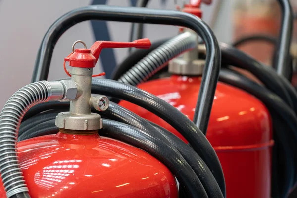 Cierre Extintores Seguridad Contra Incendios Foto Alta Calidad — Foto de Stock